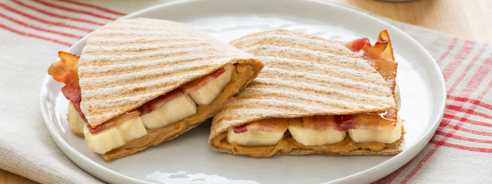 Elvis Peanut Butter, Bacon and Banana Panini Dempster's